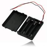 Battery Holder - 4xAAA Square with Switch