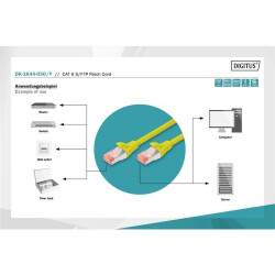 DIGITUS CAT 6 S/FTP Patchkabel 3 Meter Gelb