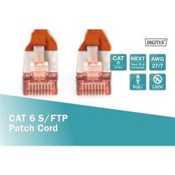 DIGITUS CAT 6 S/FTP Patchkabel 3 Meter Rot