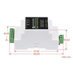 RS485 zu RJ45 Ethernet Modul - bidirektional - PoE