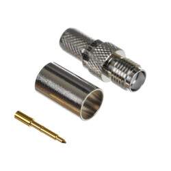 SMA Female Crimp Konnektor - 50 Ohm - 10 mm