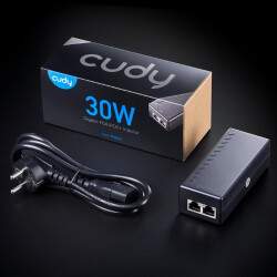 CUDY 30W Gigabit PoE/PoE + Injektor POE200