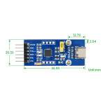 USB-C - UART (TTL) Kommunikationsboard - CP2102