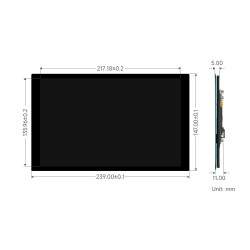 10.1inch QLED Quantum Dot - Capacitive Touch - 1280×800 - Optical Bonding Toughene Panel