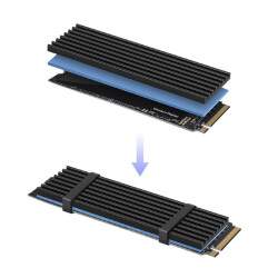 Aluminium Heatsink Plate for SSD - M.2 2280