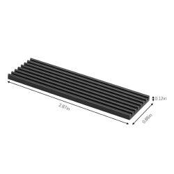 Aluminium Heatsink Plate for SSD - M.2 2280