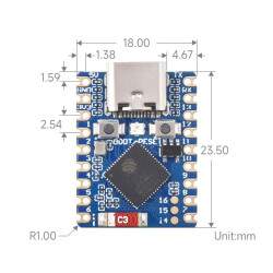 ESP32-S3 Zero Dev Board - Xtensa 32-bit LX7 240MHz Dual-Core Processor - WiFi - BT 5