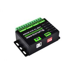 Industrial USB - 4 Channel RS485 Signal Converter - Wall -/ Rail Mount Support - bidirectional