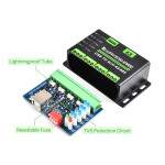 Industrial USB - 4 Channel RS485 Signal Converter - Wall -/ Rail Mount Support - bidirectional