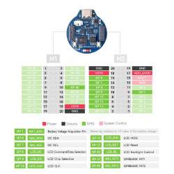 ESP32-S3 LCD Dev Board - 1.28 Inch round IPS Display - 32-bit LX7 Dual Core CPU - Wifi - BLE 5