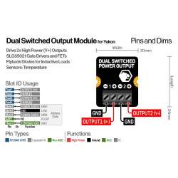 Dual Switched Power Output Module for Yukon - 7.5A max. per Channel