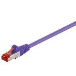 CAT6 Patchkabel S/FTP - doppelte Schirmung - 10Gbit - Violett - 1,00 Meter