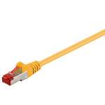 CAT6 Patchkabel S/FTP - doppelte Schirmung - 10Gbit - Gelb