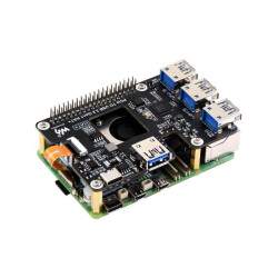 Waveshare PCIe to USB 3.2 Gen 1 HAT+ for Raspberry Pi 5