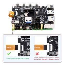 Waveshare PCIe to USB 3.2 Gen 1 HAT+ for Raspberry Pi 5