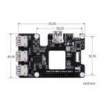 Waveshare PCIe to USB 3.2 Gen 1 HAT+ for Raspberry Pi 5