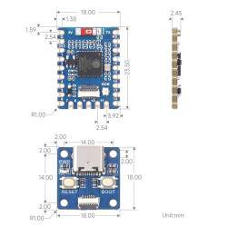 ESP32-S3 Tiny DevBoard - ESP32-S3FH4R2 -2.4GHz WiFi & BT 5