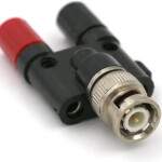 BNC Stecker zu 4mm Dual Bananenbuchse Adapter