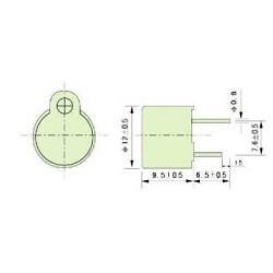 Active Buzzer 5V - TMB12A03