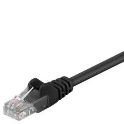 CAT 5e Patchkabel, U/UTP, Schwarz