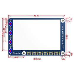 2.7inch E-Ink display HAT for Raspberry Pi - Red - Black - White Color