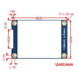 1.54inch E-Ink E-Paper Display Module