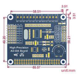 Raspberry Pi High-Precision AD/DA Expansion Board