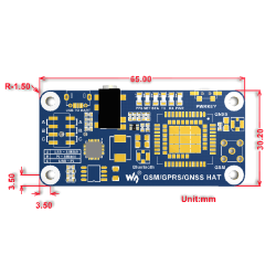 GSM - GPRS - GNSS - Bluetooth HAT for Raspberry Pi