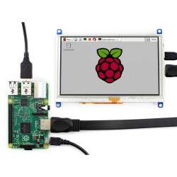 5" HDMI Resistive LCD with Case for Raspberry Pi 800x480