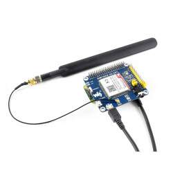 LTE 4G - 3G - 2G - GSM - GPRS - GNSS SIM7600E-H HAT for Raspberry Pi