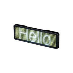 LED Name Tag Badge 11x44 Pixel - Weiß