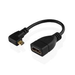 Micro HDMI auf HDMI Adapter Kabel linksseitig