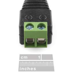 Female DC Power adapter - 2.1mm jack to screw terminal block