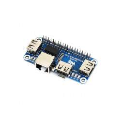 Ethernet / USB HUB HAT for Raspberry Pi 1x RJ45 3x USB