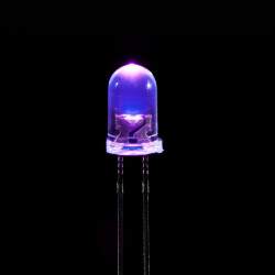 UV/UVA 400nm Purple LED 5mm Clear Lens - 10 pack