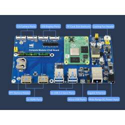 Compute Module 4 Mini Computer mit PoE