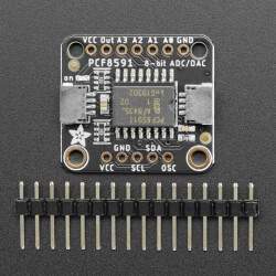 Adafruit PCF8591 Quad 8-bit ADC + 8-bit DAC - STEMMA QT / Qwiic