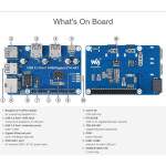 Raspberry PI USB 3.2 Gen1 und Gigabit Ethernet HUB HAT