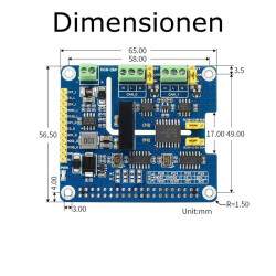 2-Kanal Isolierter CAN FD HAT für Raspberry Pi