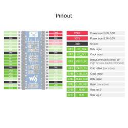 Pico 1.3 OLED 64×128 SPI-I2C - SH1107 driver