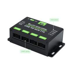 Industrial Grade USB to 4 CH TTL converter