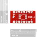 SSOP to DIP Adapter 16-Pin