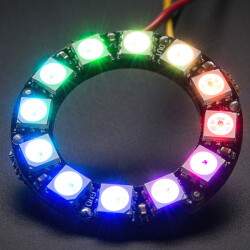 NeoPixel Ring - 12 x WS2812 5050 RGB LED with Integrated...