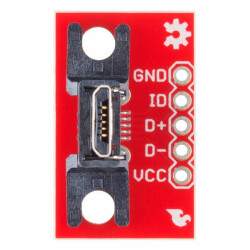 USB MicroB Plug Breakout Board